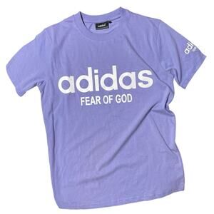 Adidas Performance Jersey with Fear of God Purple T-Shirt Large